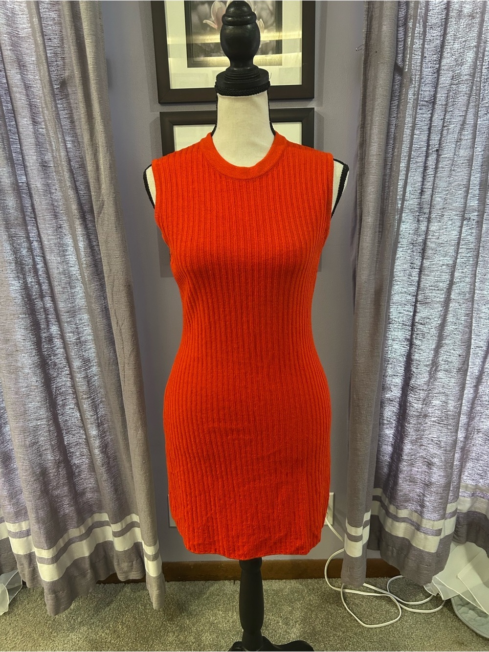 Vintage St. John Ribbed Mini Dress
